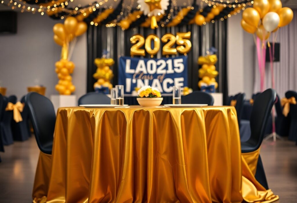 Stylish & Durable: Gexolenu 4 Pack Black and Gold Plastic Tablecloths for Graduation and Birthday Celebrations – Perfect for Class of 2025!